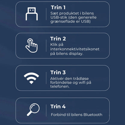 Mini trådløs CarPlay-adapter