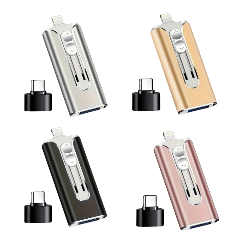 USBDrive - Kompakt och hållbar multienhet 4-i-1 USB-minne