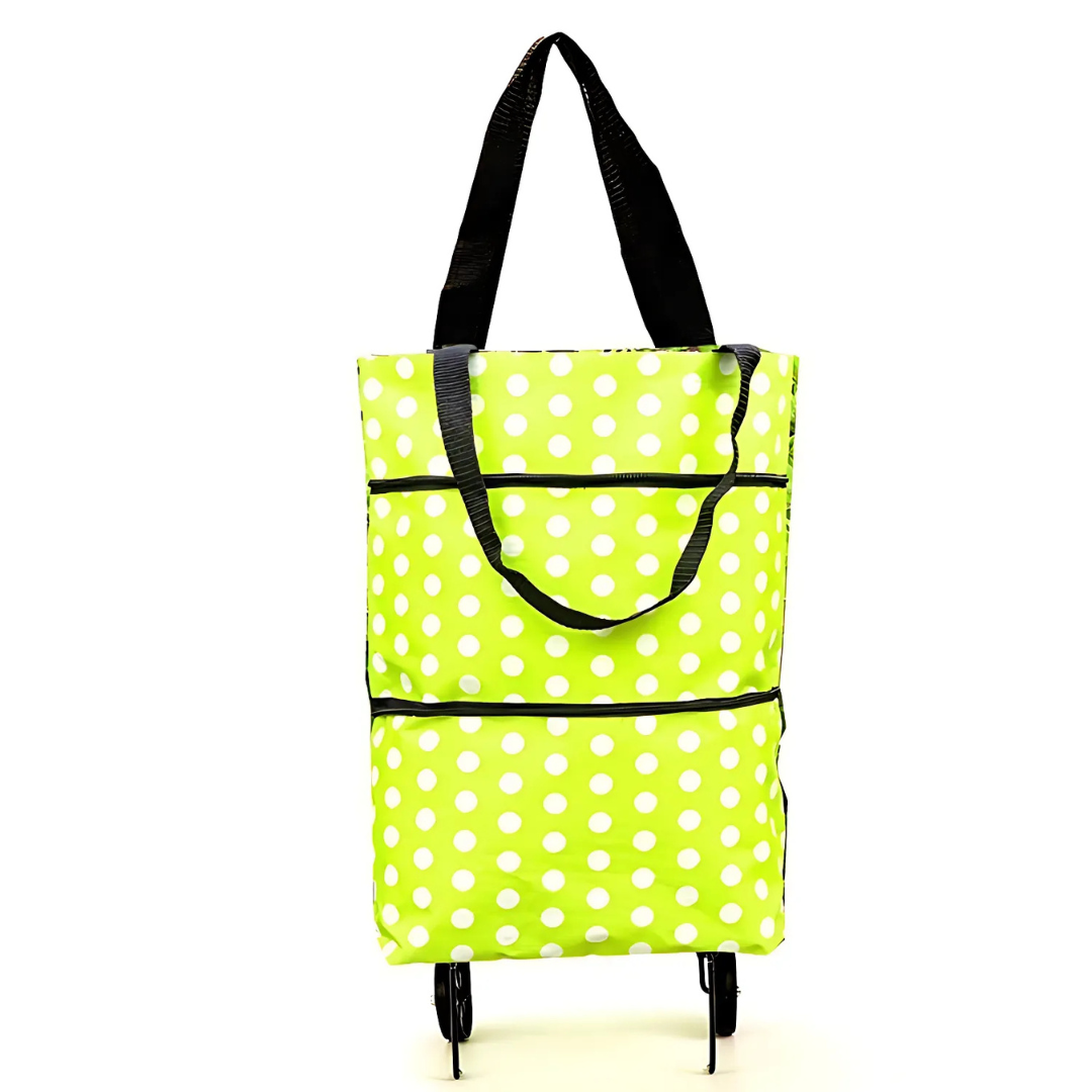 Icone™ GroceryBag: Stor indkøbspose med sammenklappelige hjul