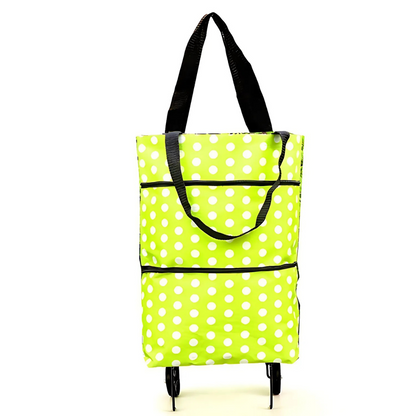 Icone™ GroceryBag: Stor indkøbspose med sammenklappelige hjul