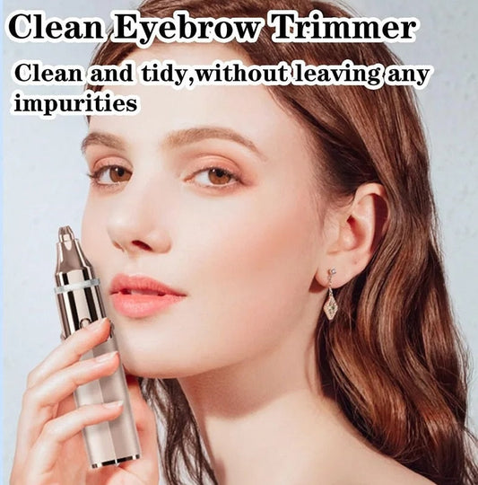 HairTrimmer - 2 i 1 Elektrisk Øjenbryn Og Ansigtshår Trimmer
